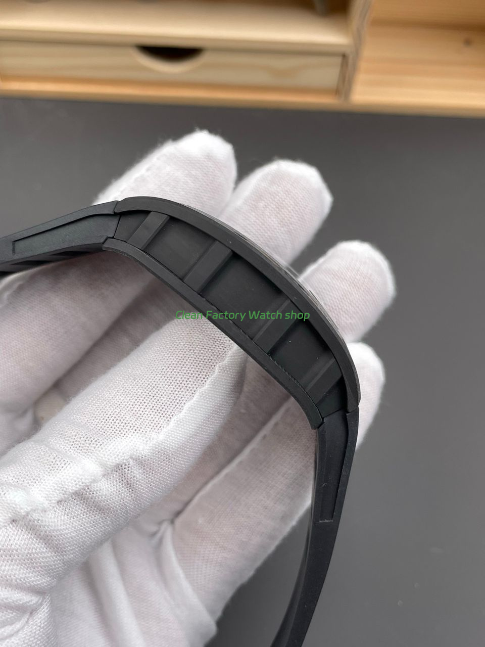 APS Factory Richard Mille RM 055 42.7mm Carbon Fiber Rubber Strap Skeletonized White Dial (8) APS Factory Richard Mille RM 055 42.7mm Carbon Fiber Rubber Strap Skeletonized White Dial (8)