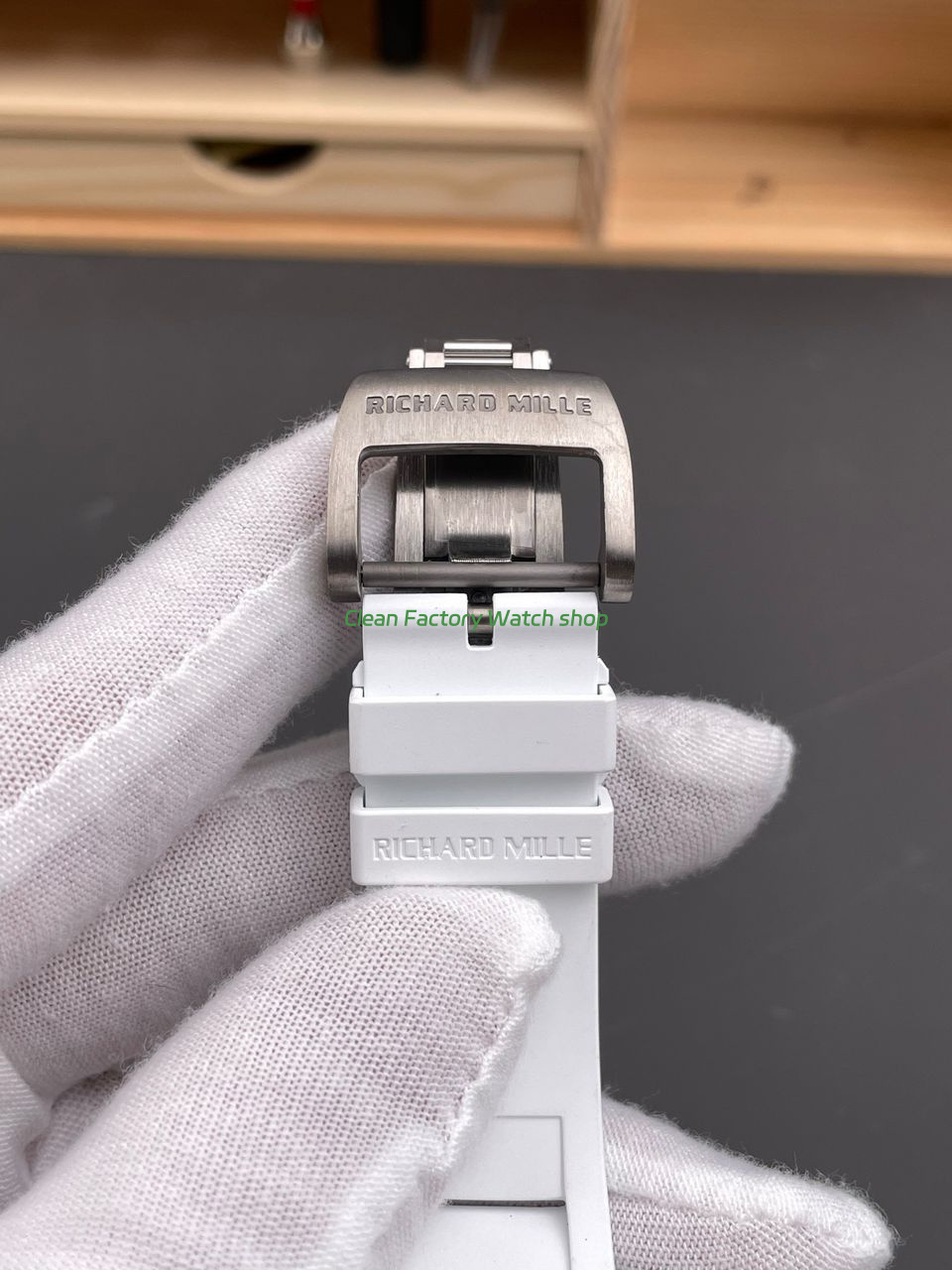 APS Factory Richard Mille RM 055 42.7mm White Ceramic White Rubber Strap Skeletonized Black Dial (5) APS Factory Richard Mille RM 055 42.7mm White Ceramic White Rubber Strap Skeletonized Black Dial (5)