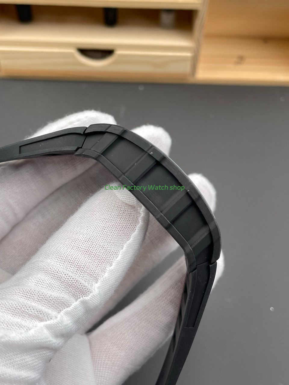 APS Factory Richard Mille RM 35-02 44.5mm Black Carbon Fiber Black Rubber Strap Black Skeletonized Dial (4) APS Factory Richard Mille RM 35-02 44.5mm Black Carbon Fiber Black Rubber Strap Black Skeletonized Dial (4)