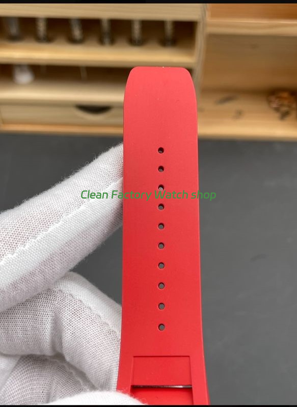 APS Factory Richard Mille RM 35-02 44.5mm Black Carbon Fiber Red Rubber Strap Black Skeletonized Dial (8) APS Factory Richard Mille RM 35-02 44.5mm Black Carbon Fiber Red Rubber Strap Black Skeletonized Dial (8)