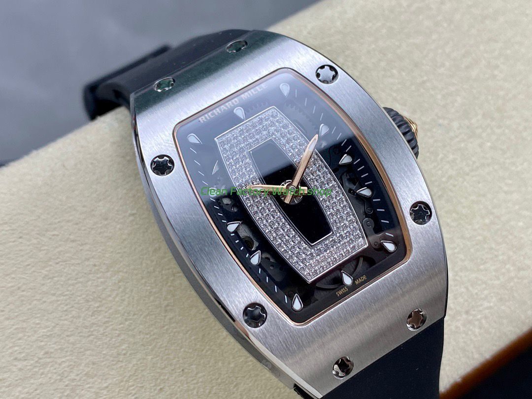 BBA Factory Richard Mille RM 07 31.4mm Steel Black Rubber Strap Skeletonized Black Dial (5) BBA Factory Richard Mille RM 07 31.4mm Steel Black Rubber Strap Skeletonized Black Dial (5)