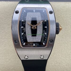 BBA Factory Richard Mille RM 07 31.4mm Steel Black Rubber Strap Skeletonized Black Dial 20 BBA Factory Richard Mille RM 07 31.4mm Steel Black Rubber Strap Skeletonized Black Dial 6 Clean Factory Watch