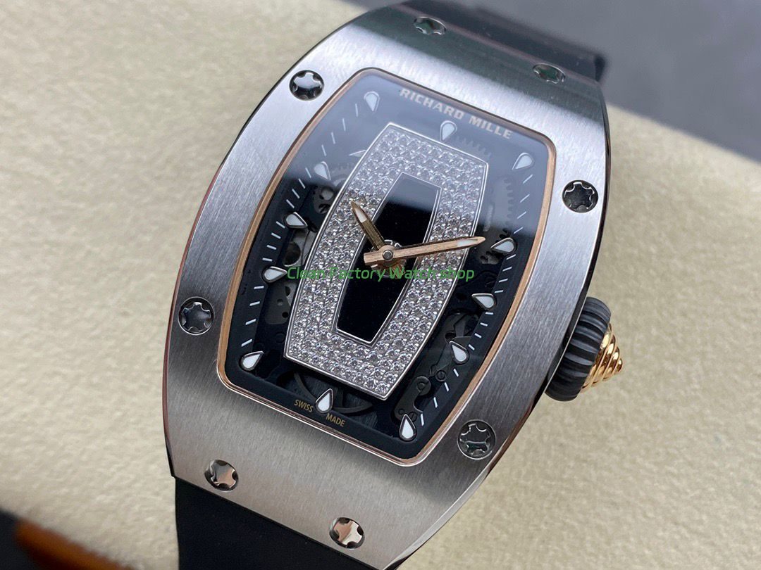 BBA Factory Richard Mille RM 07 31.4mm Steel Black Rubber Strap Skeletonized Black Dial (7) BBA Factory Richard Mille RM 07 31.4mm Steel Black Rubber Strap Skeletonized Black Dial (7)