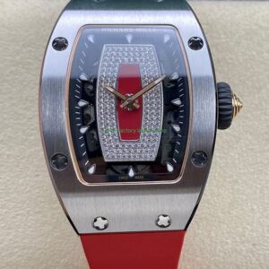 BBA Factory Richard Mille RM 07 31.4mm Steel Red Rubber Strap Skeletonized Red Dial 18 BBA Factory Richard Mille RM 07 31.4mm Steel Red Rubber Strap Skeletonized Red Dial 1 Clean Factory Watch