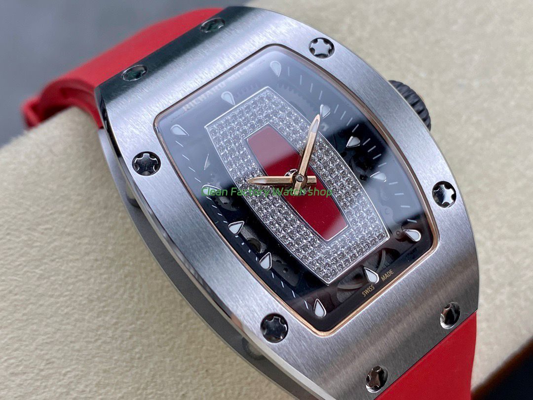 BBA Factory Richard Mille RM 07 31.4mm Steel Red Rubber Strap Skeletonized Red Dial (5) BBA Factory Richard Mille RM 07 31.4mm Steel Red Rubber Strap Skeletonized Red Dial (5)