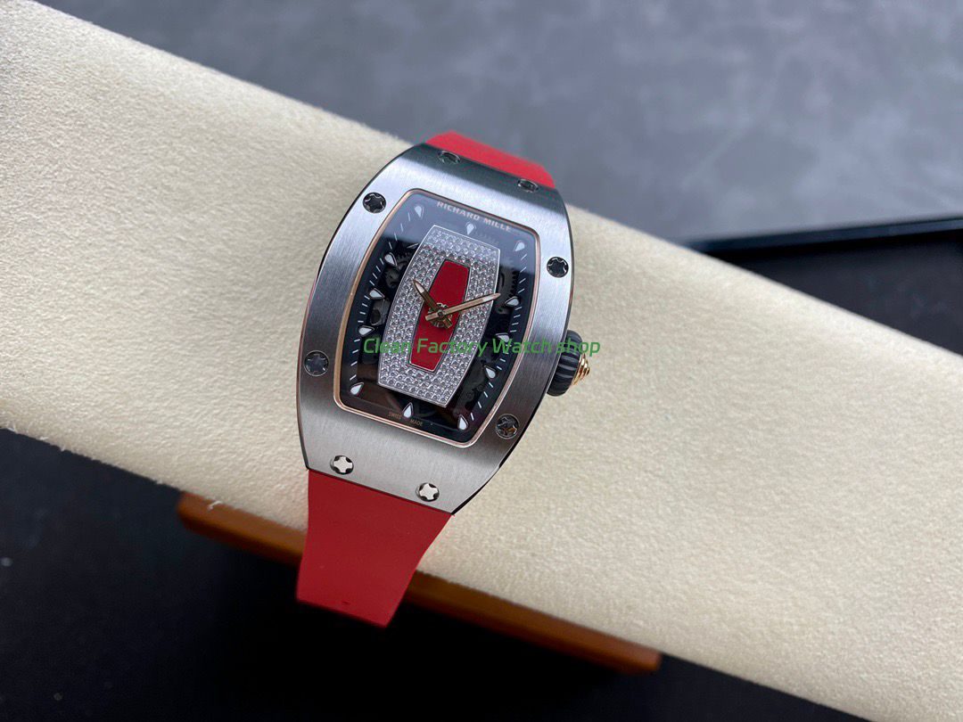 BBA Factory Richard Mille RM 07 31.4mm Steel Red Rubber Strap Skeletonized Red Dial (7) BBA Factory Richard Mille RM 07 31.4mm Steel Red Rubber Strap Skeletonized Red Dial (7)