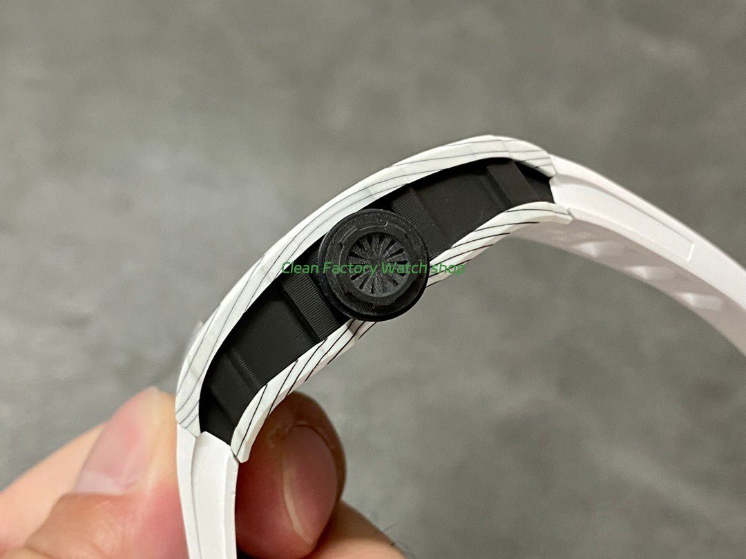 BBR Factory Richard Mille RM 35-01 42mm White Carbon Fiber White Rubber Strap White Skeletonized Dial (3) BBR Factory Richard Mille RM 35-01 42mm White Carbon Fiber White Rubber Strap White Skeletonized Dial (3)