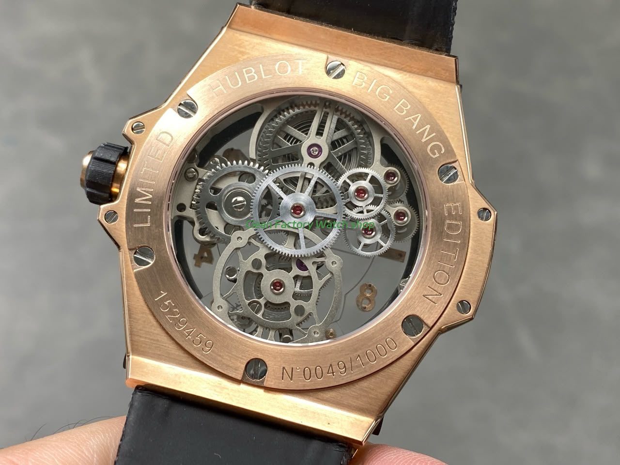HB Factory Hublot Big Bang Tourbillon 429.NS.0170.RX.YOS 45mm Rose Gold Canvas Strap C (7) HB Factory Hublot Big Bang Tourbillon 429.NS.0170.RX.YOS 45mm Rose Gold Canvas Strap C (7)