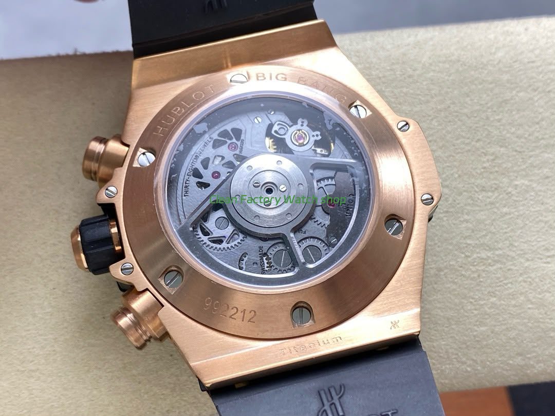 HB Factory Hublot Big Bang Unico 421.OL.5180.RX 45mm Rose Gold Rubber Strap Skeletonized Blue Dial (3) HB Factory Hublot Big Bang Unico 421.OL.5180.RX 45mm Rose Gold Rubber Strap Skeletonized Blue Dial (3)