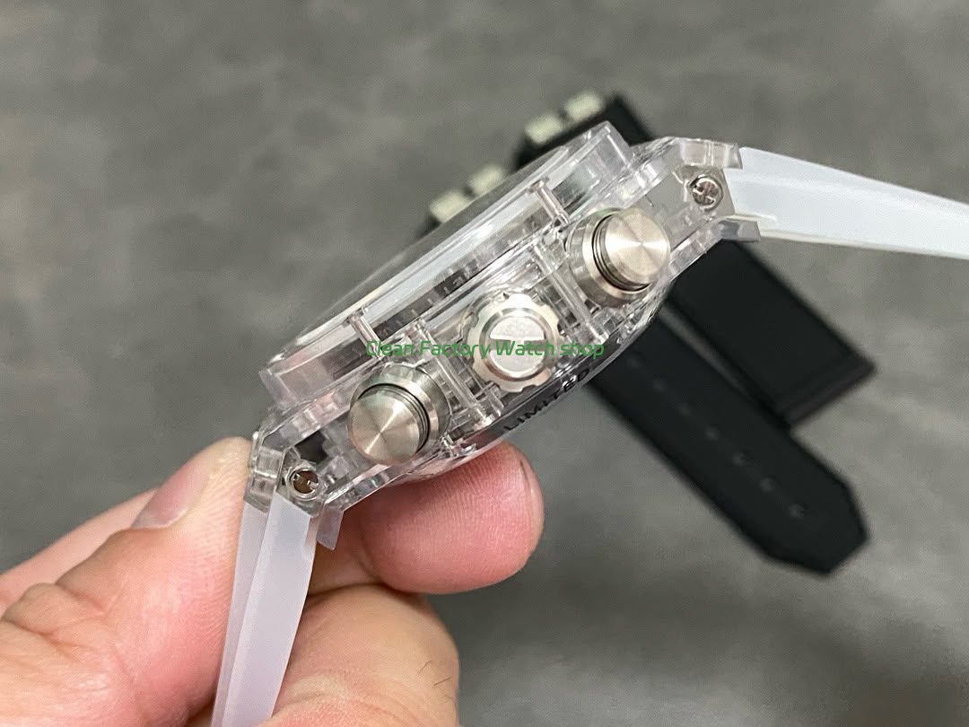 HB Factory Hublot Big Bang Unico 45mm 411.JX.4802.RT Synthetic Crystal Rubber Strap Skeletonized Dial (3) HB Factory Hublot Big Bang Unico 45mm 411.JX.4802.RT Synthetic Crystal Rubber Strap Skeletonized Dial (3)