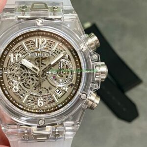 HB Factory Hublot Big Bang Unico 411.JX.4802.RT 45mm Synthetic Crystal Rubber Strap Skeletonized Dial