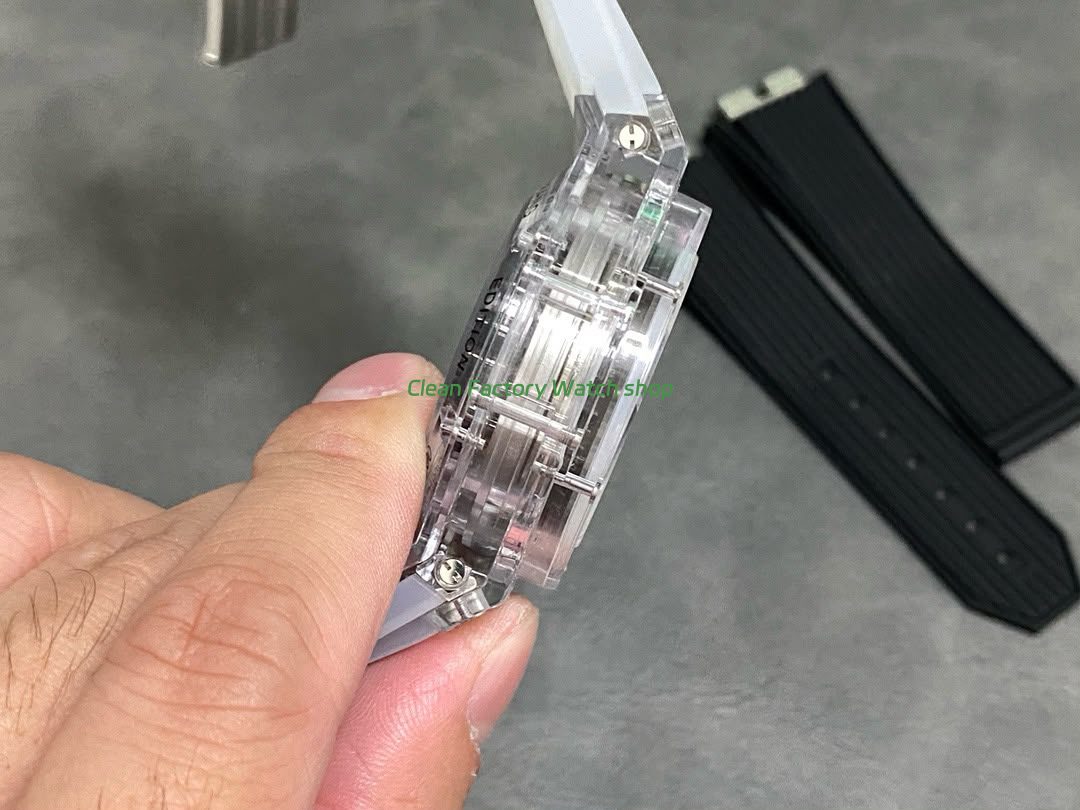 HB Factory Hublot Big Bang Unico 45mm 411.JX.4802.RT Synthetic Crystal Rubber Strap Skeletonized Dial (9) HB Factory Hublot Big Bang Unico 45mm 411.JX.4802.RT Synthetic Crystal Rubber Strap Skeletonized Dial (9)