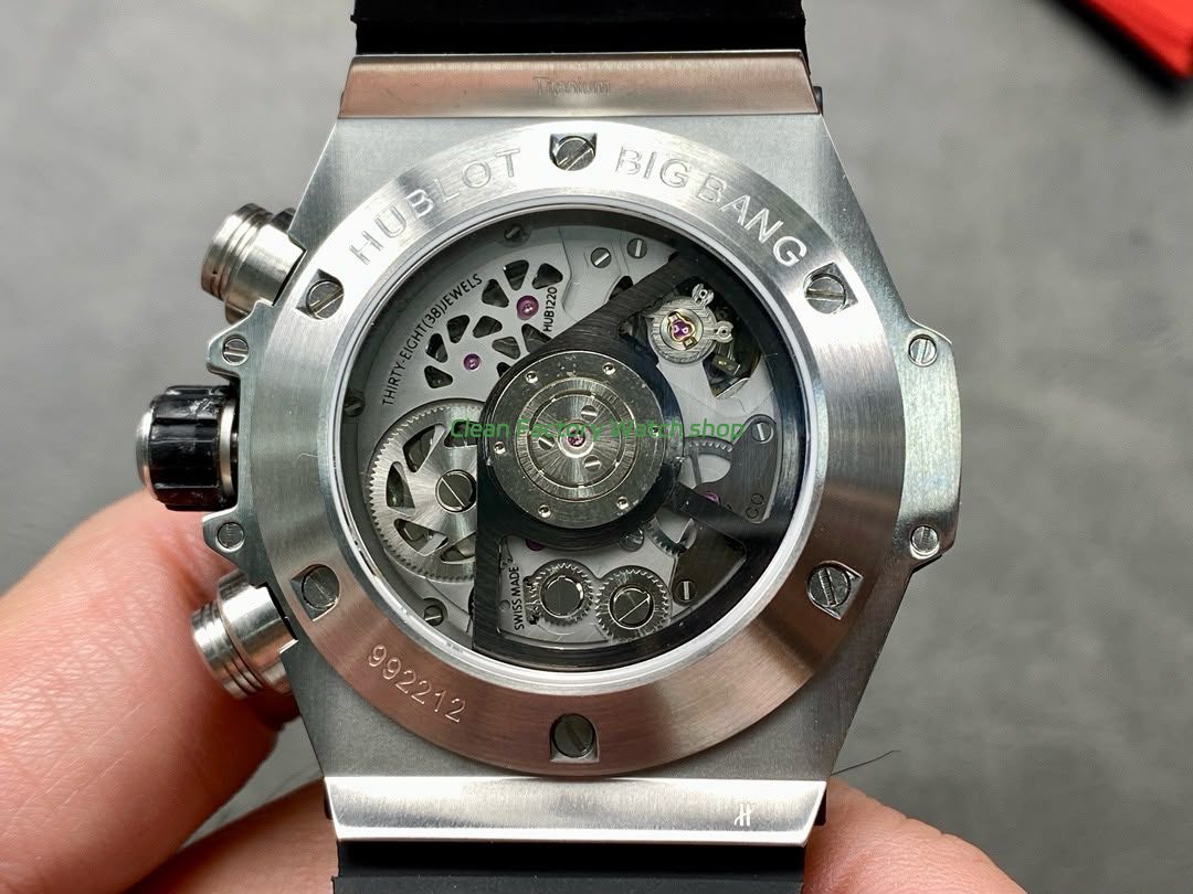 HB Factory Hublot Big Bang Unico 45mm 411.NX.1170.RX Titanium Rubber Strap Skeletonized Dial (2) HB Factory Hublot Big Bang Unico 45mm 411.NX.1170.RX Titanium Rubber Strap Skeletonized Dial (2)
