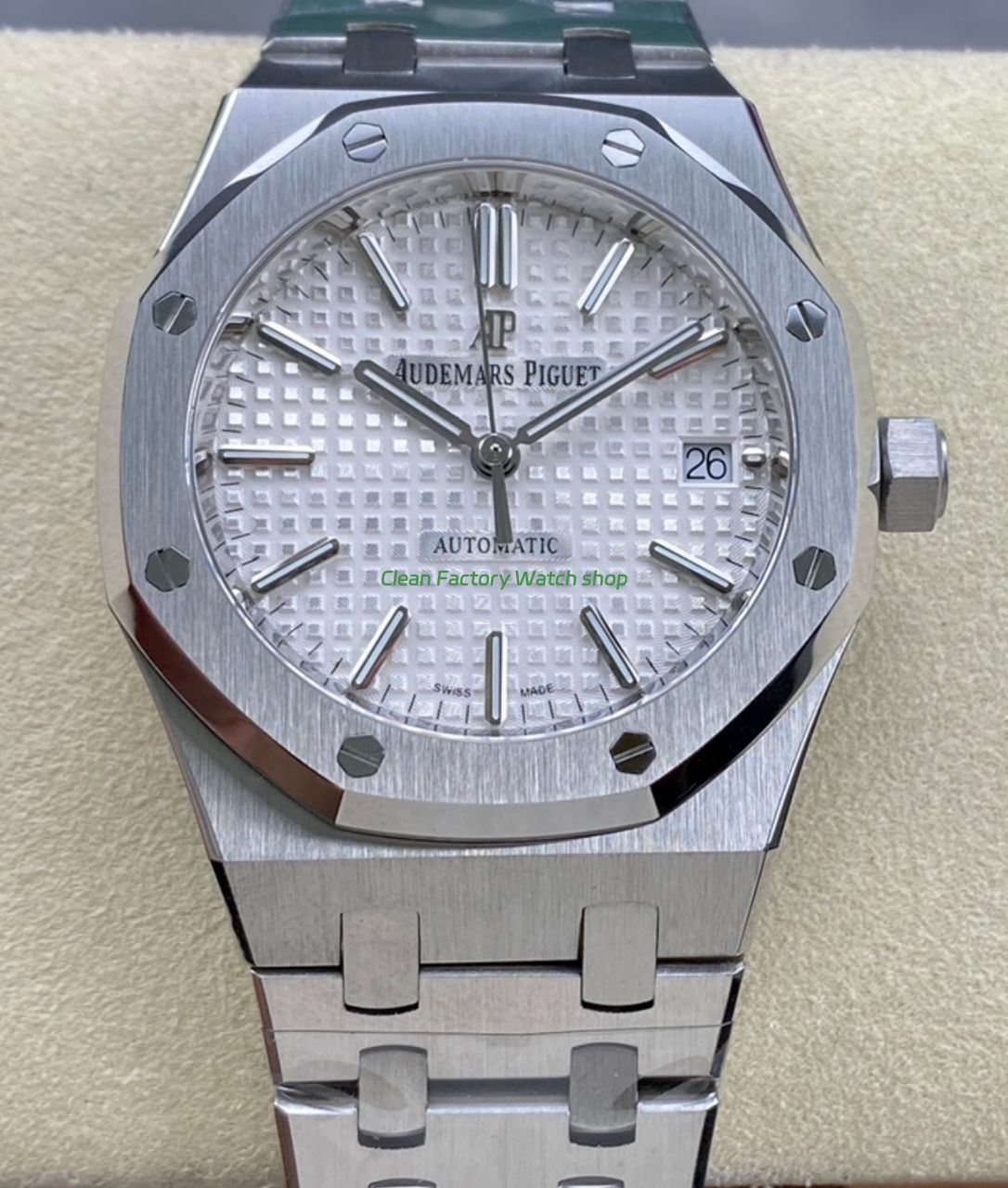 IPF Factory Audemars Piguet Royal Oak Selfwinding 15450ST.OO .1256ST.01 37mm Stainless Steel Silver Dial 7 Clean Factory Watch