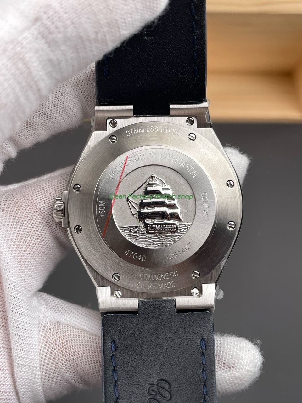 MKS Factory Vacheron Constantin Overseas 47040000A-9008 Leather Strap Arabic Numerals Blue Dial (7) MKS Factory Vacheron Constantin Overseas 47040000A-9008 Leather Strap Arabic Numerals Blue Dial (7)