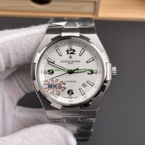 MKS Factory Vacheron Constantin Overseas 47040B01A 9093 Full Steel Arabic Numerals White Dial 5 Clean Factory Watch