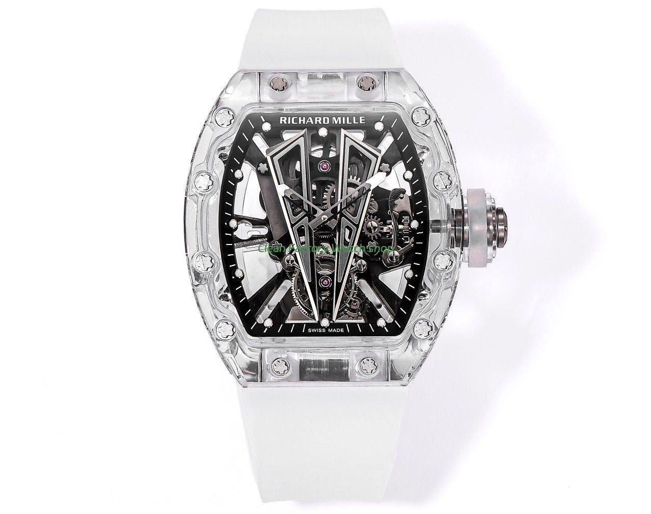 MS Factory Richard Mille RM 27-03 44mm Synthetic Sapphire Emulsion Rubber Strap Skeletonized Dial (7) MS Factory Richard Mille RM 27-03 44mm Synthetic Sapphire Emulsion Rubber Strap Skeletonized Dial (7)