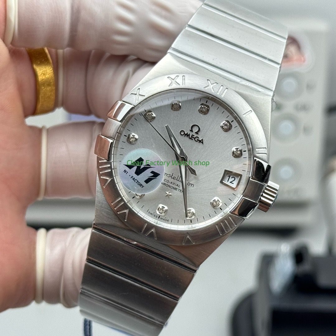 N1 Factory Omega Constellation 123.10.38.21.52.001 38mm Full Steel Diamond Silver Dial (5) N1 Factory Omega Constellation 123.10.38.21.52.001 38mm Full Steel Diamond Silver Dial (5)