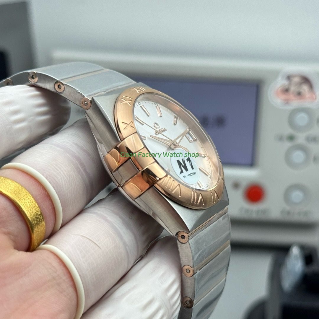 N1 Factory Omega Constellation 123.20.38.21.02.001 38mm Half Rose Gold Silver Dial (4) N1 Factory Omega Constellation 123.20.38.21.02.001 38mm Half Rose Gold Silver Dial (4)