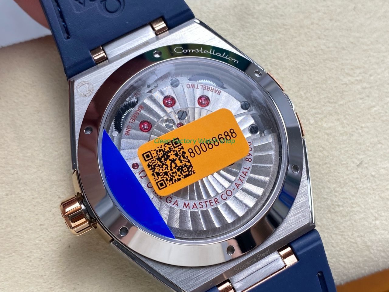 N1 Factory Omega Constellation 131.23.41.21.03.001 41mm Half Yellow Glod Blue Leather Strap Blue Dial (4) N1 Factory Omega Constellation 131.23.41.21.03.001 41mm Half Yellow Glod Blue Leather Strap Blue Dial (4)