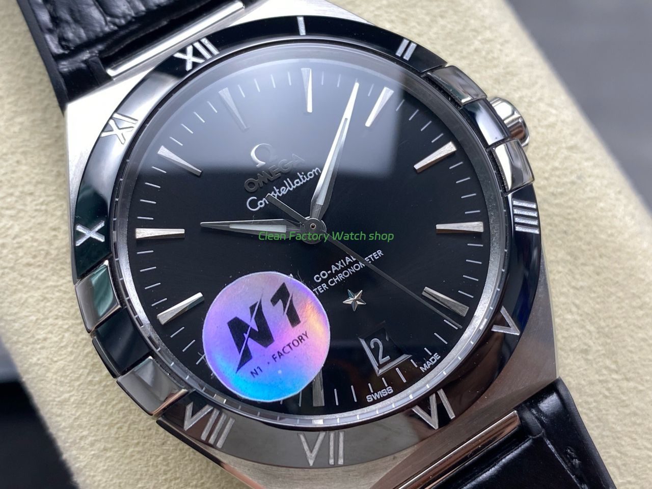 N1 Factory Omega Constellation 131.33.41.21.01.001 41mm Steel Black Leather Strap Black Dial (5) N1 Factory Omega Constellation 131.33.41.21.01.001 41mm Steel Black Leather Strap Black Dial (5)