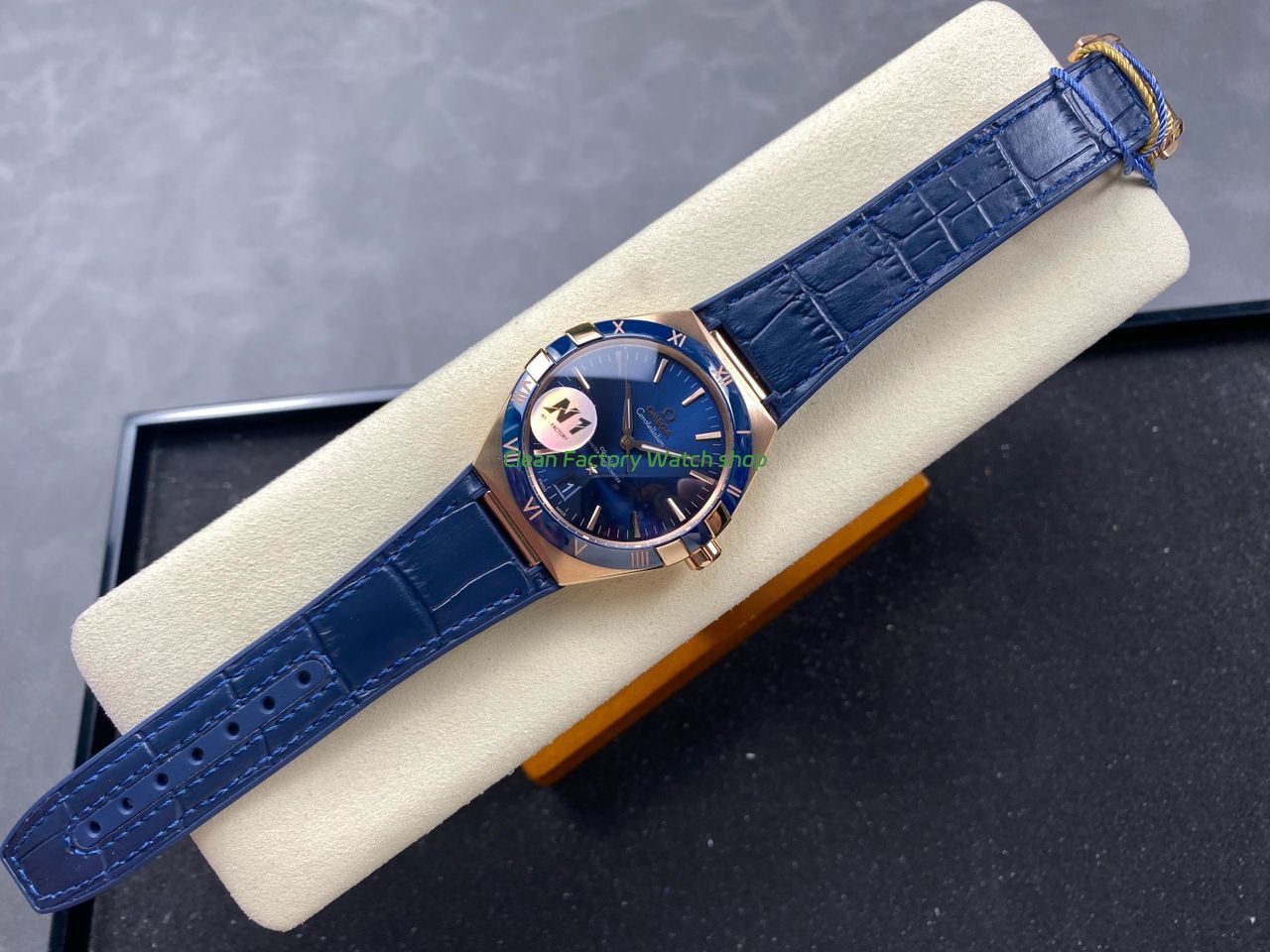 N1 Factory Omega Constellation 131.63.41.21.03.001 41mm Rose Gold Blue Leather Strap Blue Dial (7) N1 Factory Omega Constellation 131.63.41.21.03.001 41mm Rose Gold Blue Leather Strap Blue Dial (7)