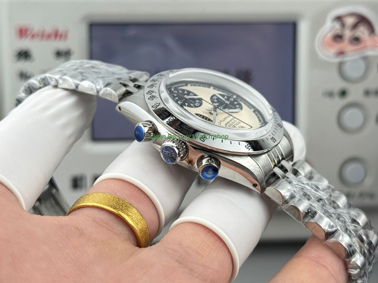 SN Factory Rolex Daytona Tiffany & Co 37mm Full Steel White Dial (8) SN Factory Rolex Daytona Tiffany & Co 37mm Full Steel White Dial (8)