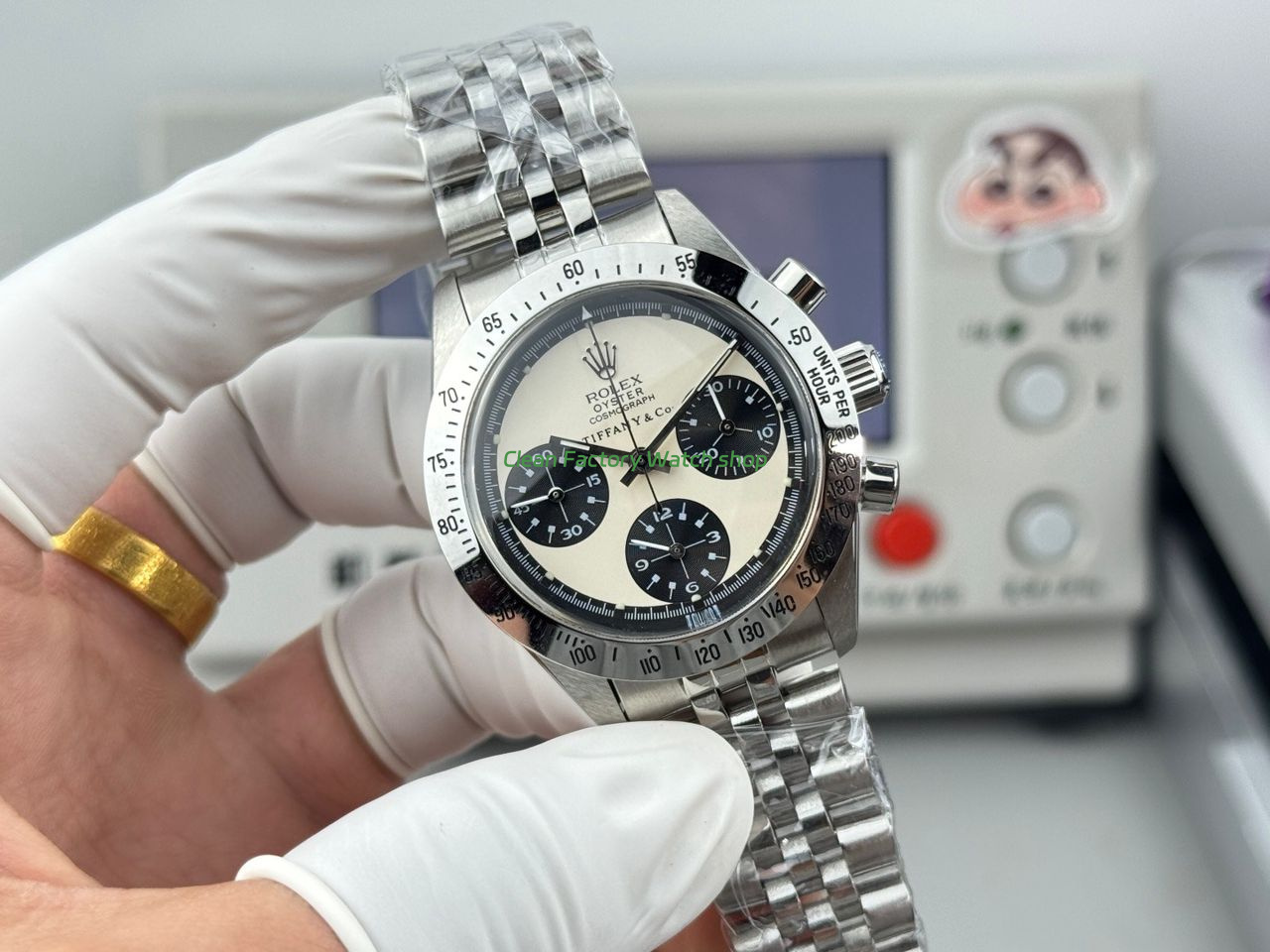 SN Factory Rolex Daytona Tiffany & Co 37mm Full Steel White Dial (9) SN Factory Rolex Daytona Tiffany & Co 37mm Full Steel White Dial (9)