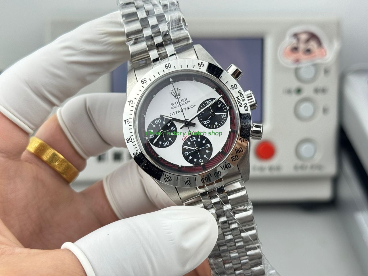 SN Factory Rolex Daytona Tiffany & Co 6239 37mm Full Steel White Dial (2) SN Factory Rolex Daytona Tiffany & Co 6239 37mm Full Steel White Dial (2)