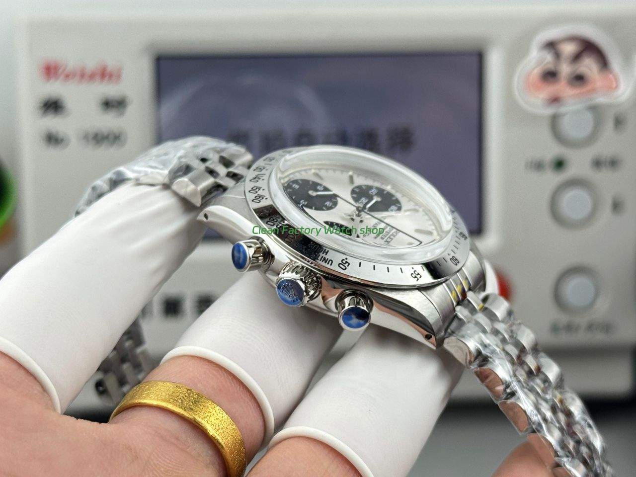 SN Factory Rolex Daytona Tiffany & Co 6265 37mm Full Steel White Dial (7) SN Factory Rolex Daytona Tiffany & Co 6265 37mm Full Steel White Dial (7)