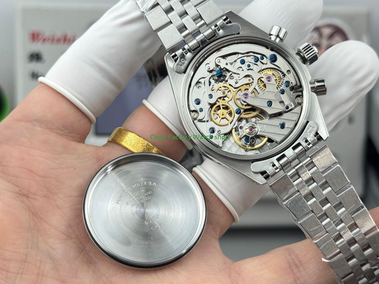 SN Factory Rolex Daytona Vintage Cartier 37mm Full Steel Black Dial (9) SN Factory Rolex Daytona Vintage Cartier 37mm Full Steel Black Dial (9)