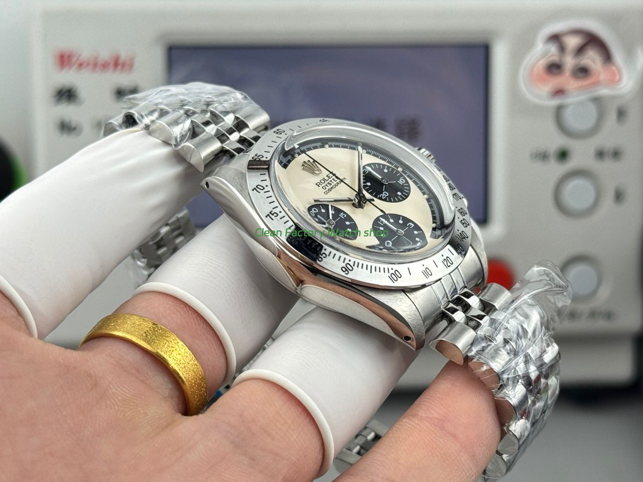 SN Factory Rolex Daytona Vintage Paul Newman 6262 37mm Full Steel White Dial (2) SN Factory Rolex Daytona Vintage Paul Newman 6262 37mm Full Steel White Dial (2)