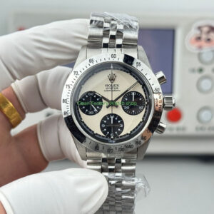 SN Factory Rolex Daytona Vintage Paul Newman 6262 37mm Full Steel White Dial 3 Clean Factory Watch