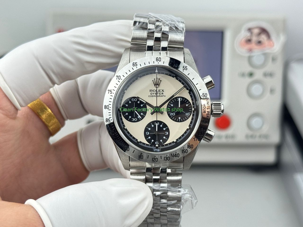 SN Factory Rolex Daytona Vintage Paul Newman 6262 37mm Full Steel White Dial 1 SN Factory Rolex Daytona Vintage Paul Newman 6262 37mm Full Steel White Dial 3 Clean Factory Watch
