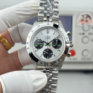 SN Factory Rolex Daytona Vintage Paul Newman 6265 37mm Full Steel White Dial 1 Clean Factory Watch