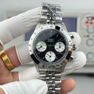 SN Factory Rolex Daytona Vintage Small Red 6265 37mm Full Steel Black Dial 7 Clean Factory Watch