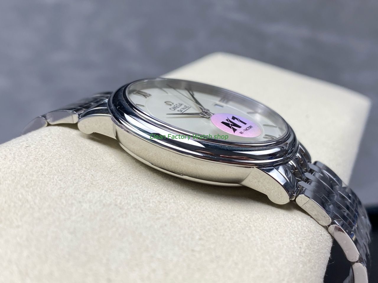 N1 Factory Omega De Ville Co-Axial 424.10.37.20.02.001 39.5mm Full Steel Roman Number White Dial (4) N1 Factory Omega De Ville Co-Axial 424.10.37.20.02.001 39.5mm Full Steel Roman Number White Dial (4)