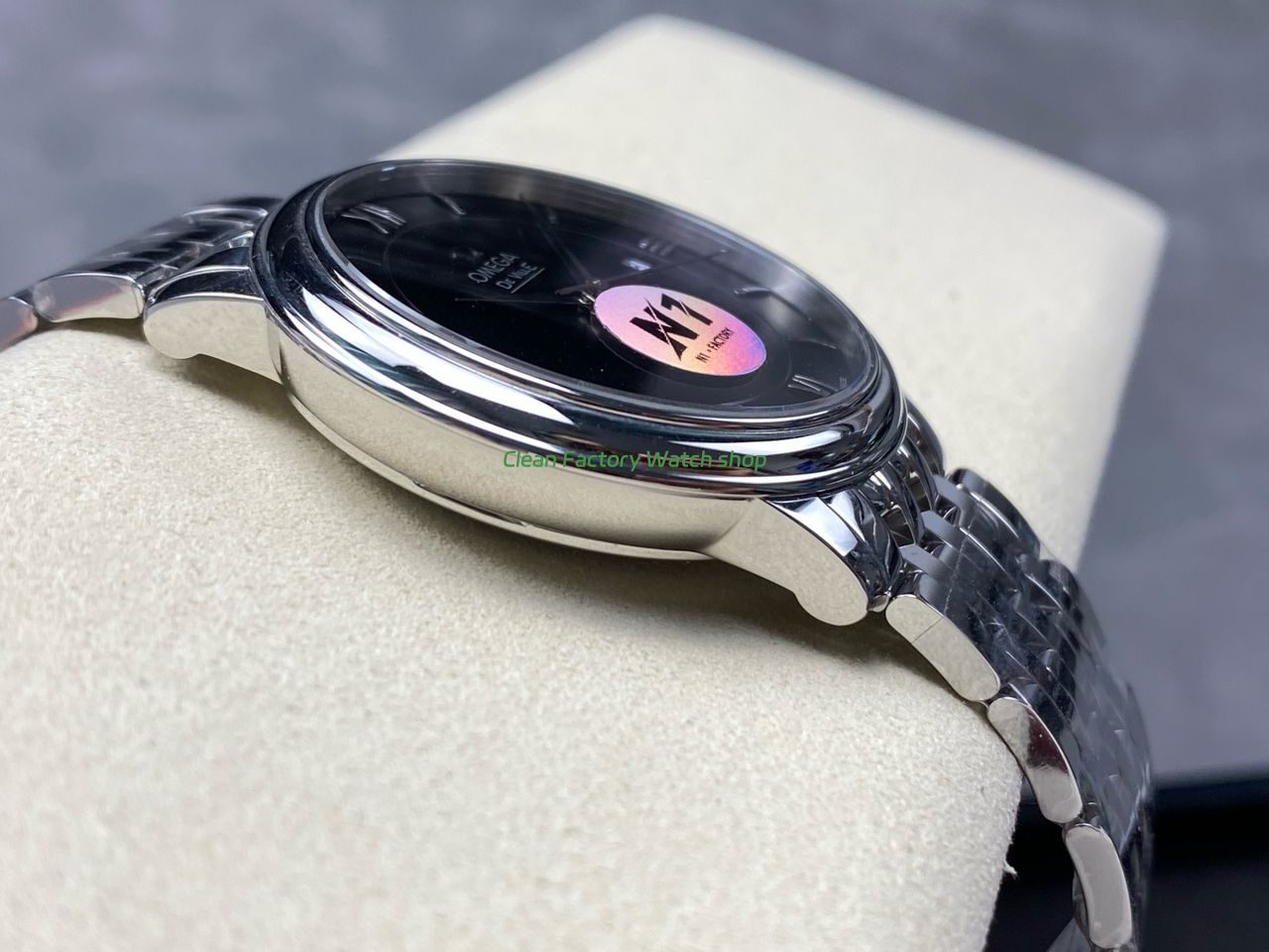 N1 Factory Omega De Ville Co-Axial 424.10.40.20.01.001 39.5mm Full Steel Roman Number Black Dial (9) N1 Factory Omega De Ville Co-Axial 424.10.40.20.01.001 39.5mm Full Steel Roman Number Black Dial (9)
