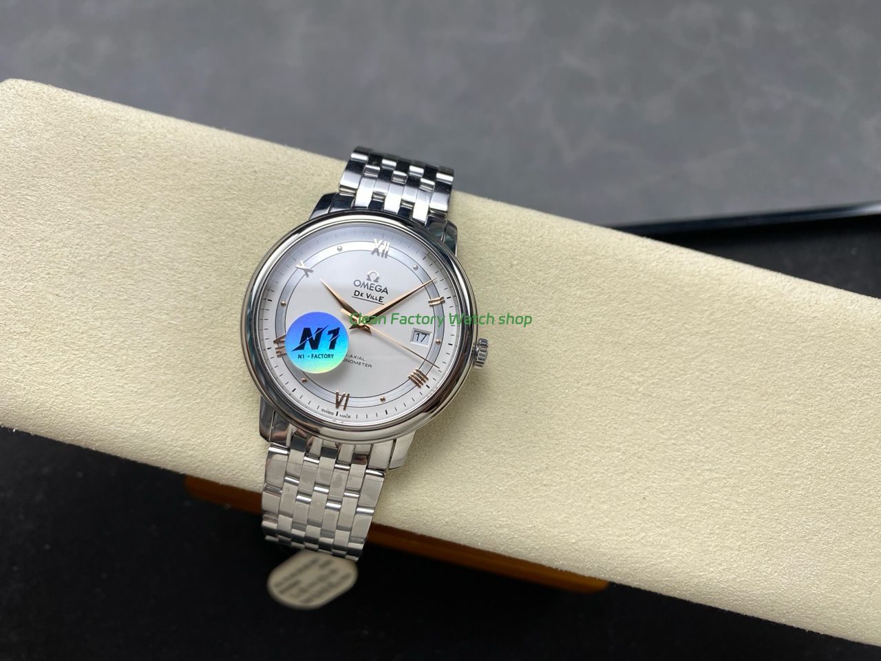 N1 Factory Omega De Ville Co-Axial 424.10.40.20.02.002 39.5mm Full Steel Roman Number Silver Dial (5) N1 Factory Omega De Ville Co-Axial 424.10.40.20.02.002 39.5mm Full Steel Roman Number Silver Dial (5)
