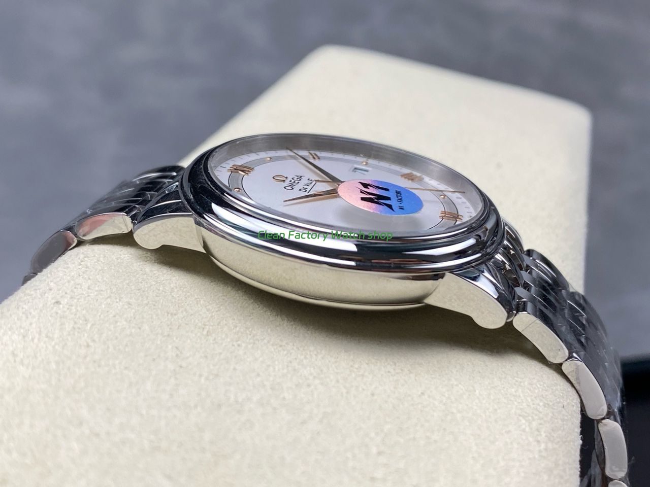 N1 Factory Omega De Ville Co-Axial 424.10.40.20.02.002 39.5mm Full Steel Roman Number Silver Dial (7) N1 Factory Omega De Ville Co-Axial 424.10.40.20.02.002 39.5mm Full Steel Roman Number Silver Dial (7)
