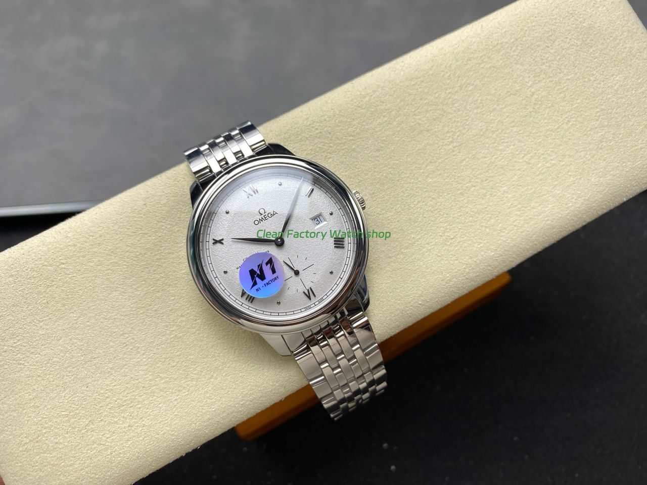 N1 Factory Omega De Ville Prestige 434.10.41.20.02.001 41mm Full Steel Roman Numerals Silver Dial (3) N1 Factory Omega De Ville Prestige 434.10.41.20.02.001 41mm Full Steel Roman Numerals Silver Dial (3)