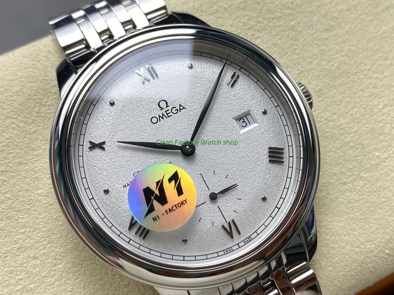 N1 Factory Omega De Ville Prestige 434.10.41.20.02.001 41mm Full Steel Roman Numerals Silver Dial (5) N1 Factory Omega De Ville Prestige 434.10.41.20.02.001 41mm Full Steel Roman Numerals Silver Dial (5)