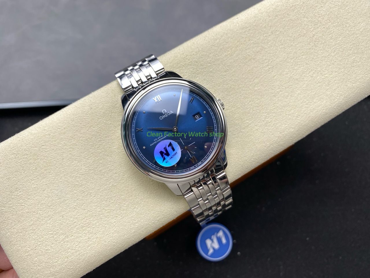 N1 Factory Omega De Ville Prestige 434.10.41.20.03.001 41mm Full Steel Roman Numerals Blue Dial (2) N1 Factory Omega De Ville Prestige 434.10.41.20.03.001 41mm Full Steel Roman Numerals Blue Dial (2)