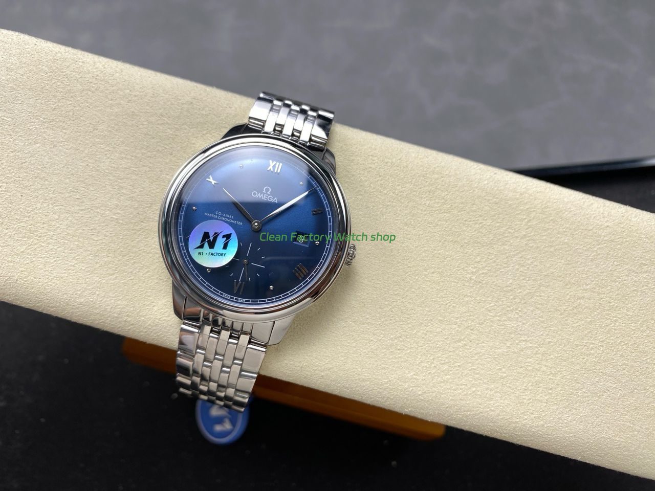 N1 Factory Omega De Ville Prestige 434.10.41.20.03.001 41mm Full Steel Roman Numerals Blue Dial (4) N1 Factory Omega De Ville Prestige 434.10.41.20.03.001 41mm Full Steel Roman Numerals Blue Dial (4)