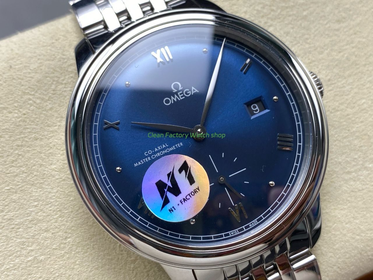 N1 Factory Omega De Ville Prestige 434.10.41.20.03.001 41mm Full Steel Roman Numerals Blue Dial (6) N1 Factory Omega De Ville Prestige 434.10.41.20.03.001 41mm Full Steel Roman Numerals Blue Dial (6)