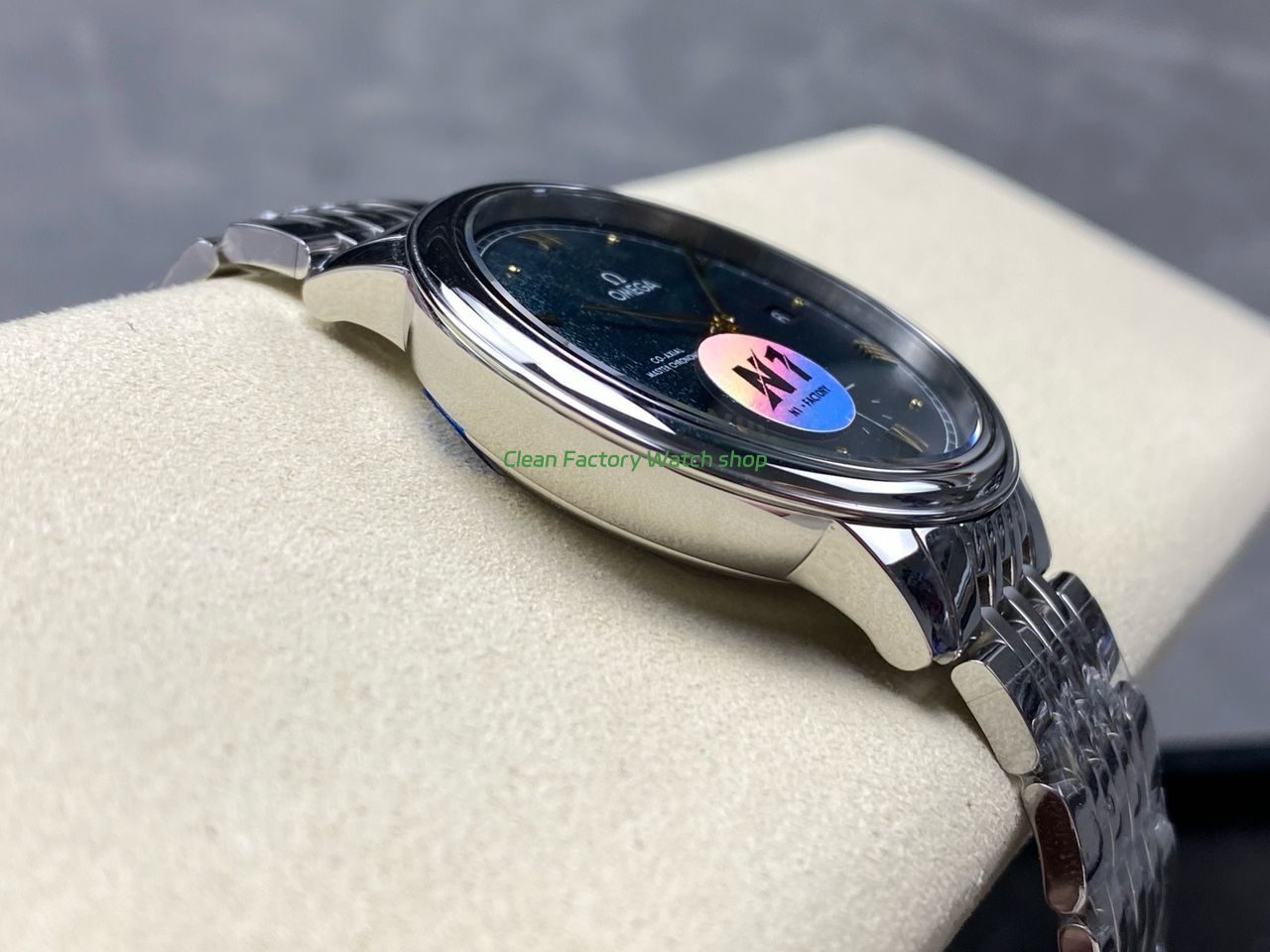 N1 Factory Omega De Ville Prestige 434.10.41.20.10.001 41mm Full Steel Roman Numerals Green Dial (2) N1 Factory Omega De Ville Prestige 434.10.41.20.10.001 41mm Full Steel Roman Numerals Green Dial (2)