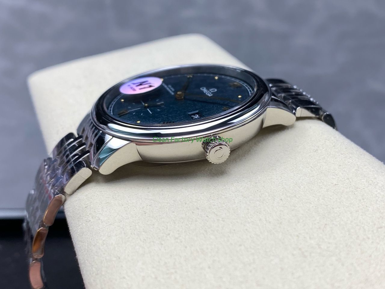 N1 Factory Omega De Ville Prestige 434.10.41.20.10.001 41mm Full Steel Roman Numerals Green Dial (5) N1 Factory Omega De Ville Prestige 434.10.41.20.10.001 41mm Full Steel Roman Numerals Green Dial (5)