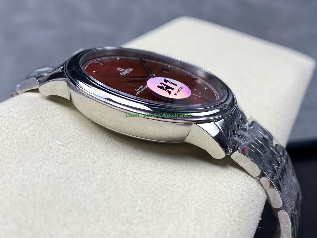 N1 Factory Omega De Ville Prestige 434.10.41.20.11.001 41mm Full Steel Roman Numerals Red Dial (10) N1 Factory Omega De Ville Prestige 434.10.41.20.11.001 41mm Full Steel Roman Numerals Red Dial (10)