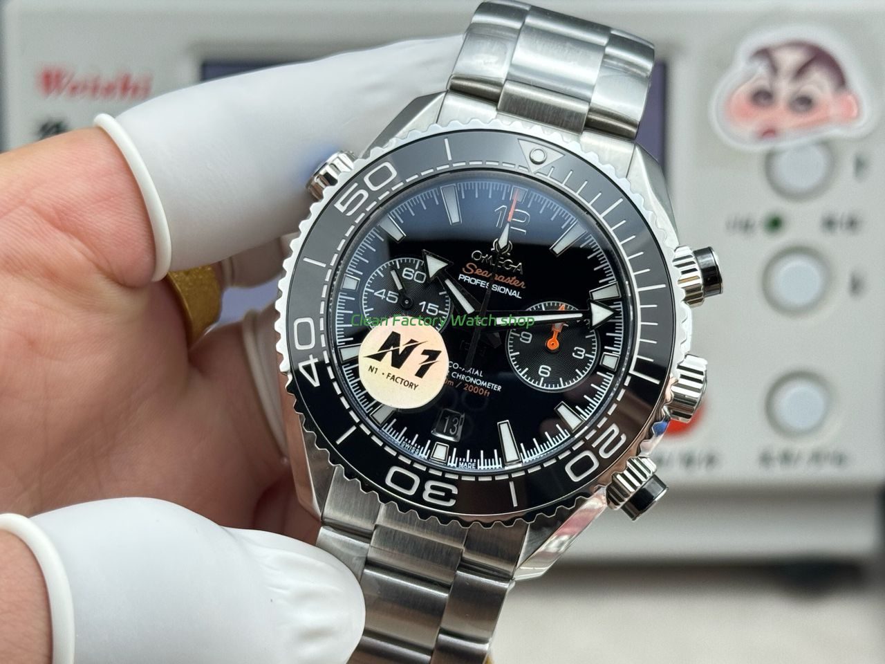 N1 Factory Omega Seamaster Planet Ocean Chronograph 215.30.46.51.01.001 45mm Full Steel Black Dial (11) N1 Factory Omega Seamaster Planet Ocean Chronograph 215.30.46.51.01.001 45mm Full Steel Black Dial (11)
