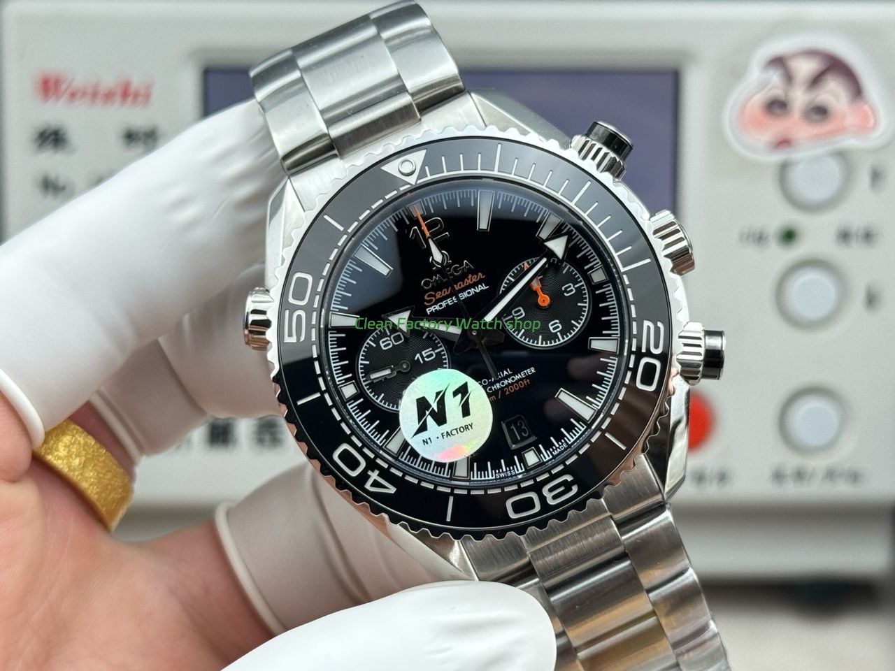 N1 Factory Omega Seamaster Planet Ocean Chronograph 215.30.46.51.01.001 45mm Full Steel Black Dial (3) N1 Factory Omega Seamaster Planet Ocean Chronograph 215.30.46.51.01.001 45mm Full Steel Black Dial (3)